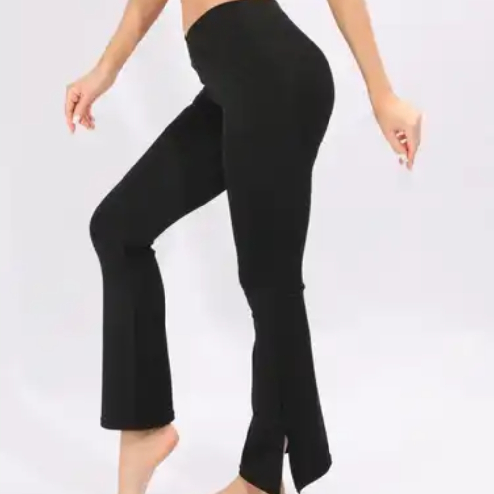 Black Flared‎ Track Pants